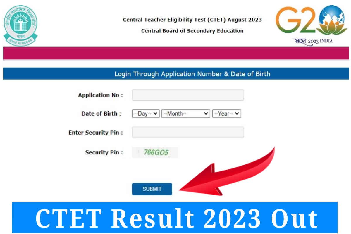 CTET Result 2023 Out, Download link @ctet.nic.in, Live Updates