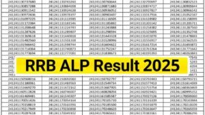 RRB ALP Result 2025 Out, Region Wise CBT 1 Merit List PDF, Cut Off Marks & Score Card