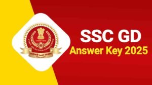 SSC GD Answer Key 2025 Out, Constable Response Sheet Download Link at ssc.gov.in