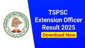 TSPSC Extension Officer Result 2025 Out, Download Result PDF at tspsc.gov.in